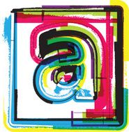 Colorful Grunge Font LETTER A N2