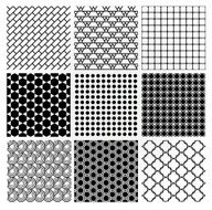 Geometric Monochrome Seamless Background Patterns N5