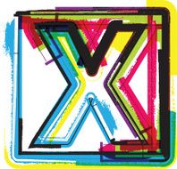 Colorful Grunge Font LETTER x N2