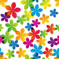 Seamless pattern with bright flowers N5