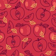 Seamless pattern with apples N13