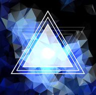 Blue crystal abstract pattern N2