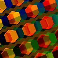 Colorful Abstract Composition Modern Geometric Background Digital Style Pattern Graphic