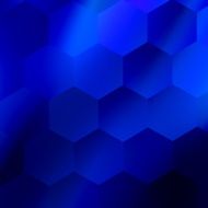 Soft Abstract Hexagonal Background Blue Geometric Design Modern Illustration Backdrop
