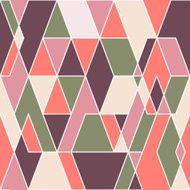 Vintage seamless pattern with colorful triangles N2