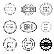 Vector Set of Retro Stamps and Badges N2