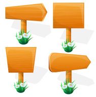 wooden sign boards N7