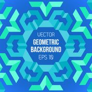 blue green symmetric centered abstract geometric background N2