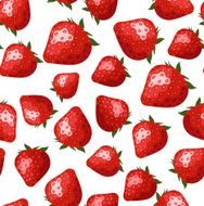 Seamless pattern with strawberries Vector illustration N3