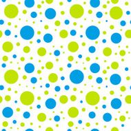 kids seamless green blue circle pattern N2