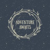 Hand-drawn forest card N3