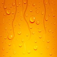 beer background with water drops