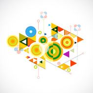 Abstract colorful and creative geometrical background vector illustration