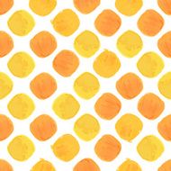 Summer Vector Watercolor Seamless Pattern