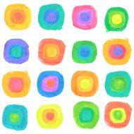Vector Watercolor Spectrum Dots Seamless Pattern