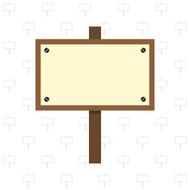 Wooden sign vector illustration N2