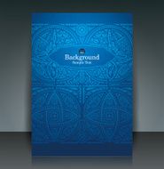 African art brochure flyer design vector N5