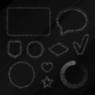 Set of Dotted Design Elements