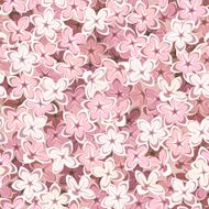 Seamless background with pink lilac flowers Vector illustration N2