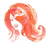 Watercolor Girl N6