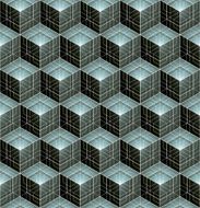 Regular contrast textured endless pattern with three-dimensional