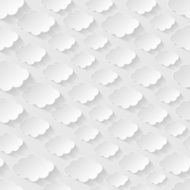 Seamless pattern with paper clouds N2