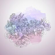 Decorative floral background N35