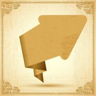 Retro origami speech bubble vector background Eps 10 N5