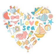 Summer shape of heart