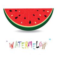 Watermelon fresh slices background Red sweet juice pattern vector illustration