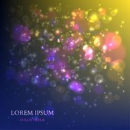 Abstract Colorful Background with Magic Particles Vector N4