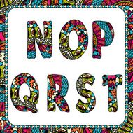 N O P Q R S T Letters of alphabet N2