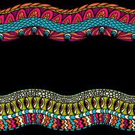 Colorful ethnicity round ornament mosaic vector background N3
