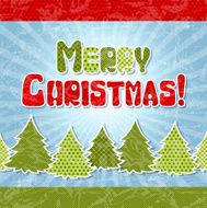 Eps 10 Christmas retro background in the style of application N2