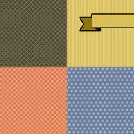Seamless abstract retro pattern Stylish geometric background N17