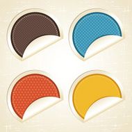 Vector origami background Banner and speech bubbles N13