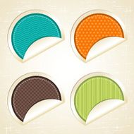 Vector origami background Banner and speech bubbles N15