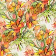 Watercolor Flowers N155