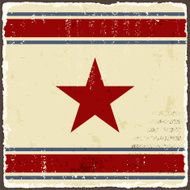 Abstract grunge background with star Vector illustration