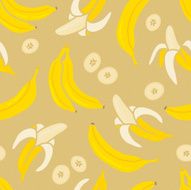 Seamless pattern with bananas N2