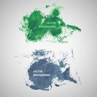 Vector watercolor blot banners Grunge background