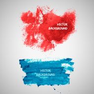 Vector watercolor blot banners Grunge background N2