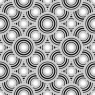Seamless black and white geometric pattern simple background