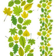 Leaves seamless wallpaper background natural endless pattern