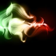 Abstract glowing wavy background N3