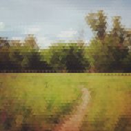 Summer background of triangles