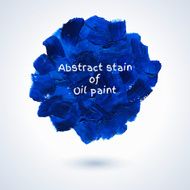 Round stain of oil paint N2