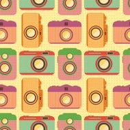 Seamless pattern with cameras N2