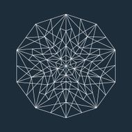 Abstract low poly star
