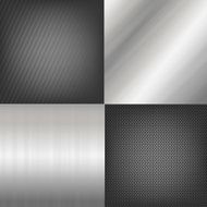 Set Of Metal Texture Background